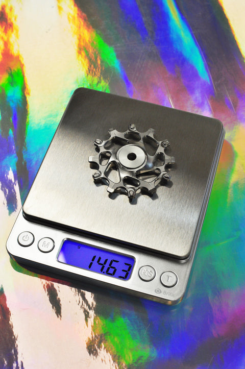 Titanium Jockey Wheel set