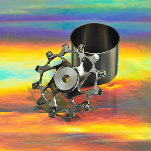 Titanium Jockey Wheel set