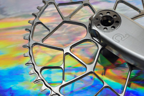 Machined Titanium Crankset