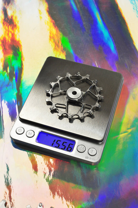 Titanium Jockey Wheel set